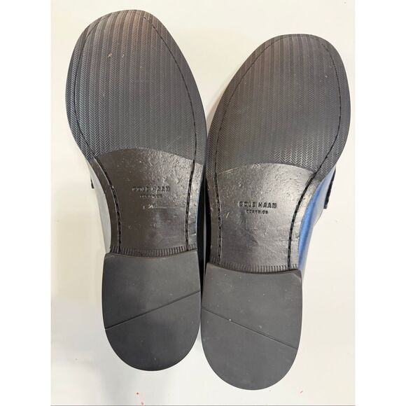 Cole Haan Men\'s Size 14 Slip On Loafers Black Leather Comfort Classic Preppy
